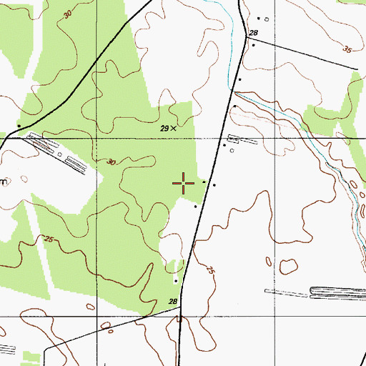 Topographic Map of Millsboro Division, DE