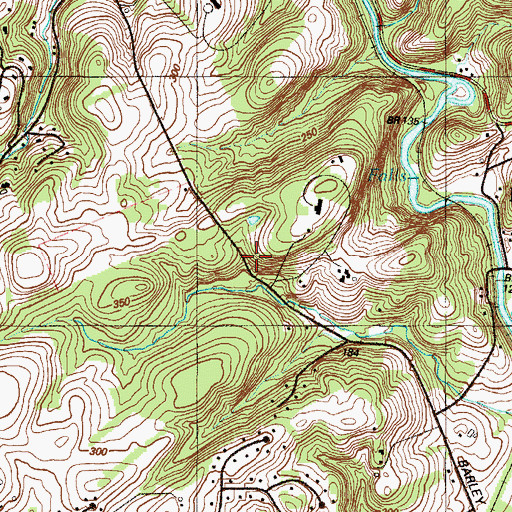 Topographic Map of Piedmont Division, DE