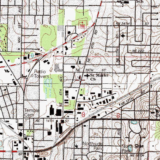 Topographic Map of United Pentecostal Church, FL
