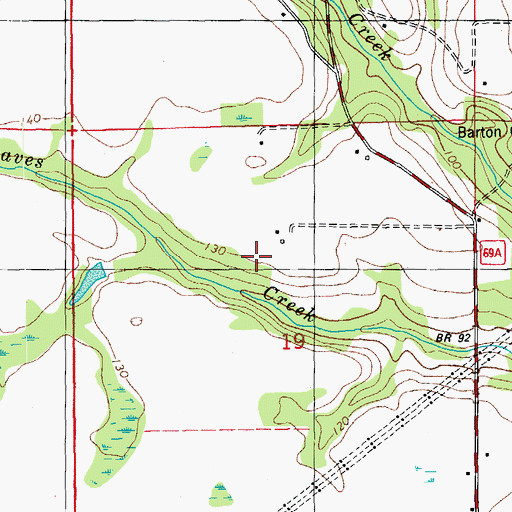 Topographic Map of Altha Division, FL