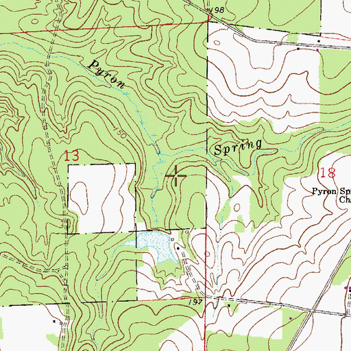 Topographic Map of Baker Division, FL