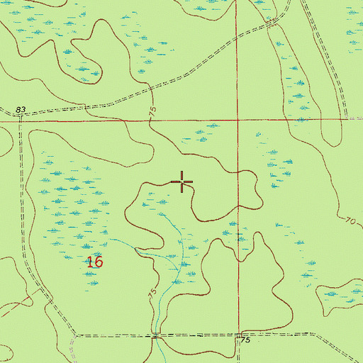 Topographic Map of Callahan-Hilliard Division, FL