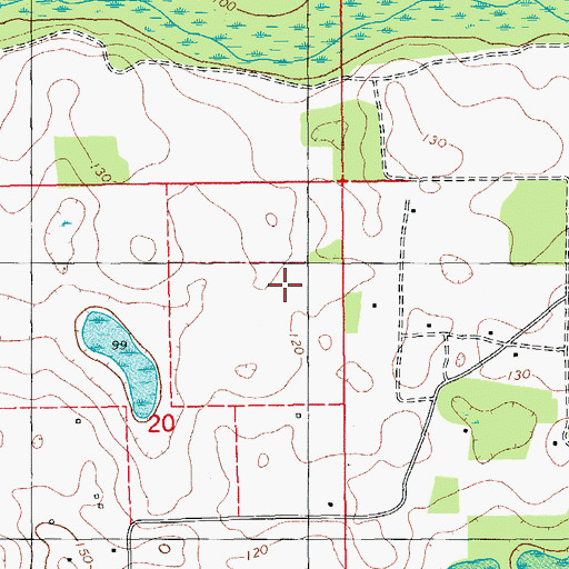 Topographic Map of Campbellton Division, FL