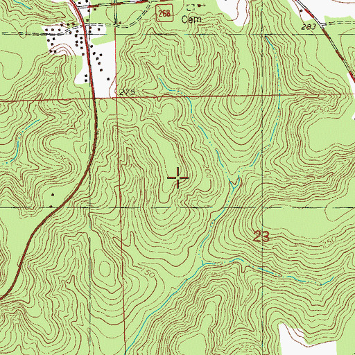 Topographic Map of Chattahoochee Division, FL