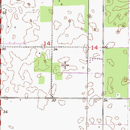 Topographic Map of Chiefland Division, FL