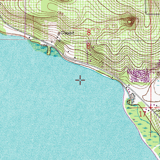 Topographic Map of Clermont Division, FL