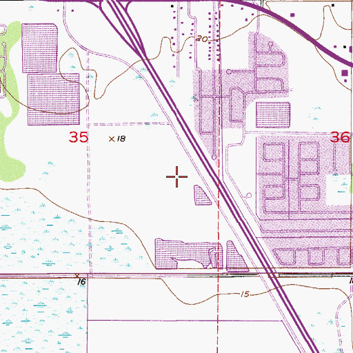 Topographic Map of Cocoa-Rockledge Division, FL