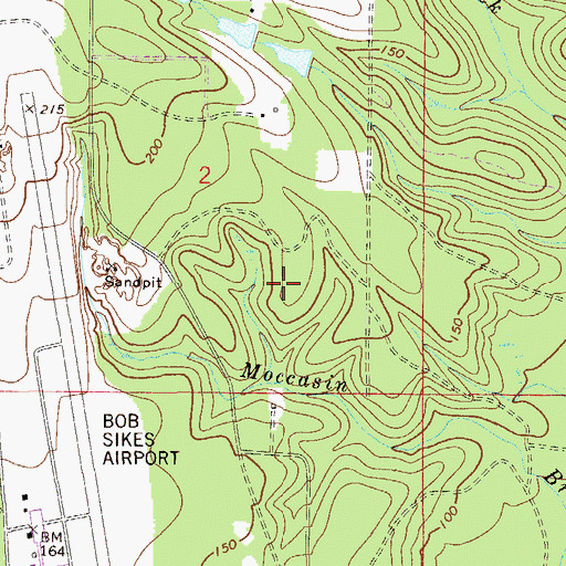Topographic Map of Crestview Division, FL