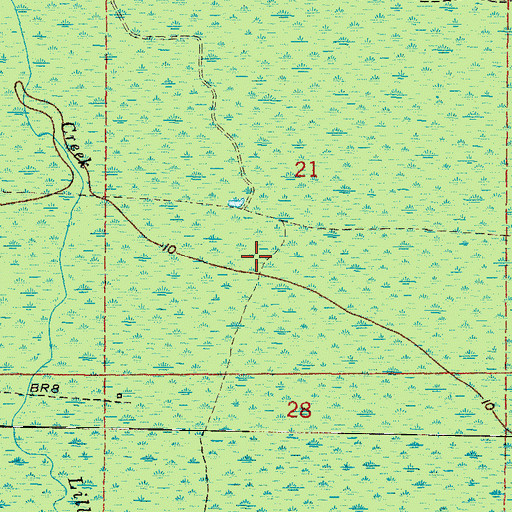 Topographic Map of Cross City South Division, FL