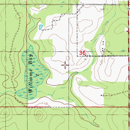 Topographic Map of Cypress Division, FL