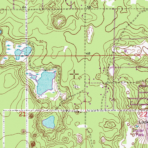 Topographic Map of DeBary-Orange City Division, FL
