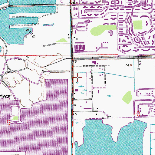 Topographic Map of Deerfield Beach Division, FL