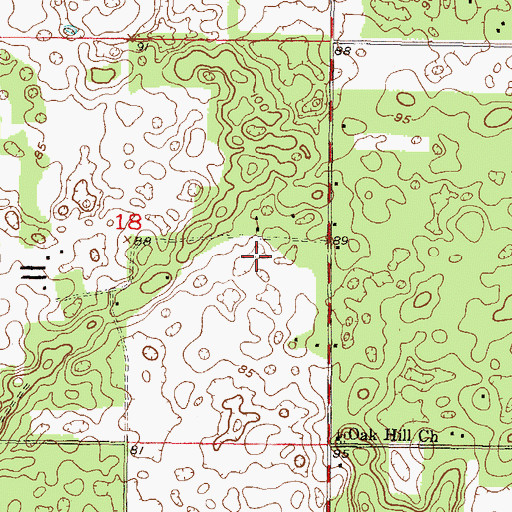 Topographic Map of Dowling Park Division, FL