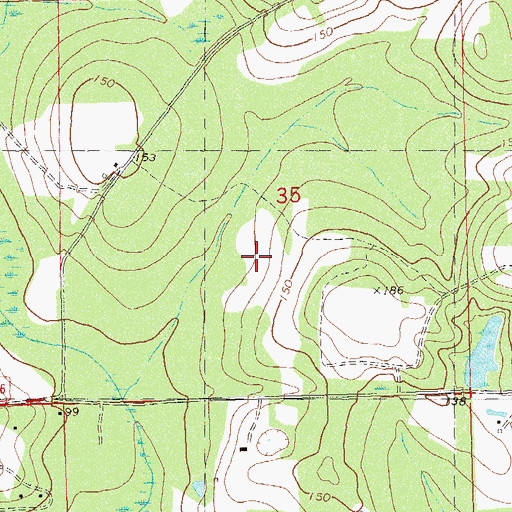 Topographic Map of East Leon Division, FL