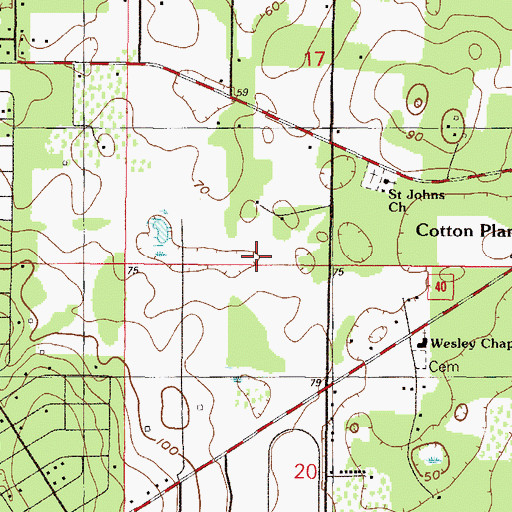 Topographic Map of Fellowship Division, FL