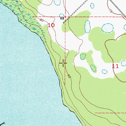 Topographic Map of Frostproof Division, FL