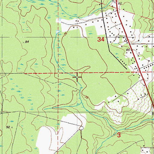 Topographic Map of Green Cove Springs Division, FL