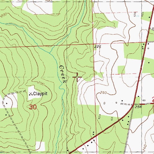Topographic Map of Greensboro Division, FL