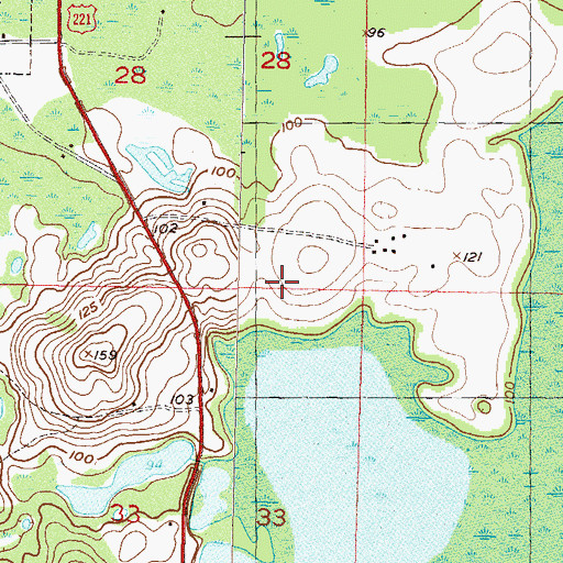Topographic Map of Greenville Division, FL