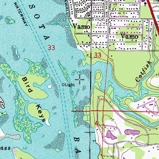 Topographic Map of Gulf Gate Estates-Osprey Division, FL