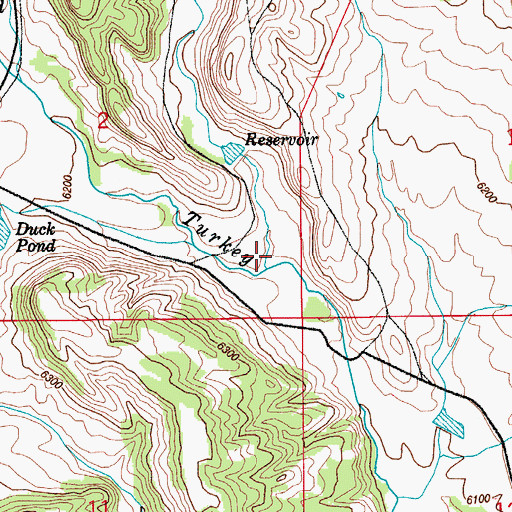 Topographic Map of Little Turkey Creek, CO