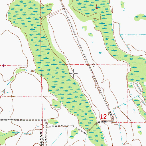 Topographic Map of Hastings Division, FL