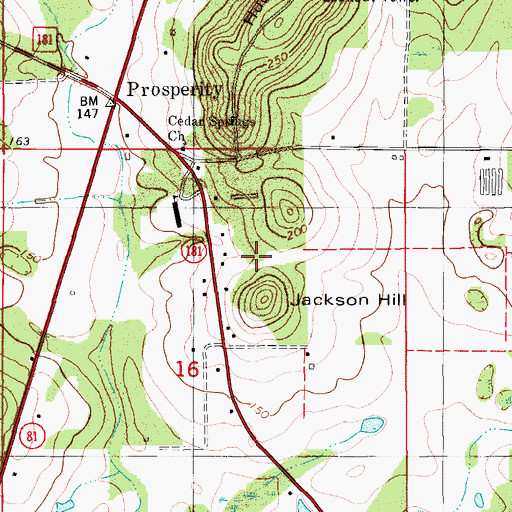 Topographic Map of West Holmes Division, FL