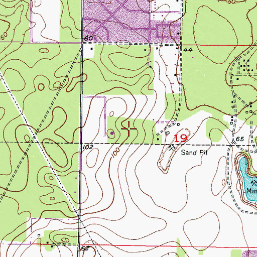 Topographic Map of Inverness Division, FL