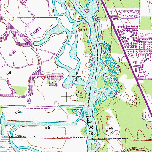 Topographic Map of Jupiter Division, FL