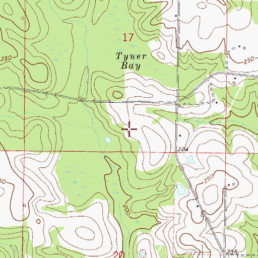 Topographic Map of Laurel Hill Division, FL