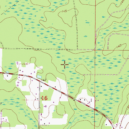 Topographic Map of Lawtey Division, FL