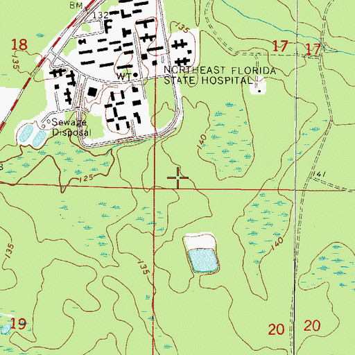 Topographic Map of Macclenny Division, FL