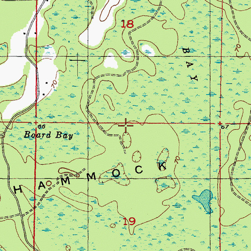 Topographic Map of Mayo Division, FL