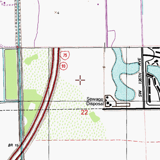 Topographic Map of Miramar-Pembroke Pines Division, FL