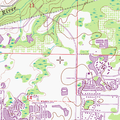 Topographic Map of New Port Richey Division, FL