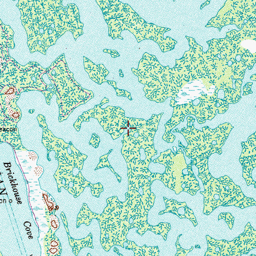 Topographic Map of New Smyrna Beach Division, FL