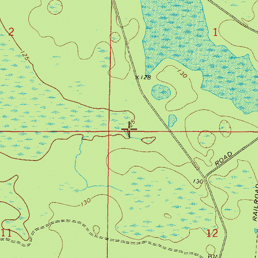 Topographic Map of North Columbia Division, FL