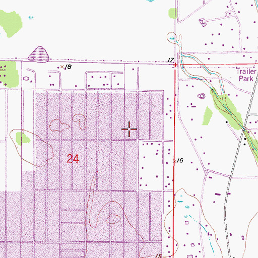 Topographic Map of North Fort Myers Division, FL