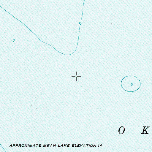 Topographic Map of Okeechobee Division, FL