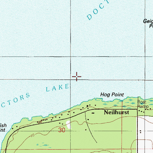 Topographic Map of Orange Park Division, FL