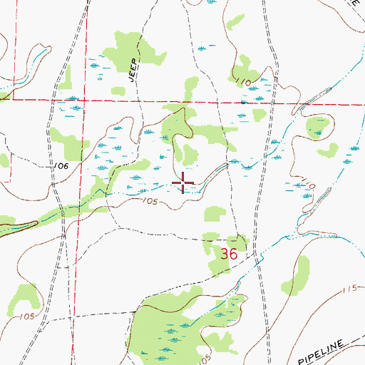 Topographic Map of Parrish Division, FL