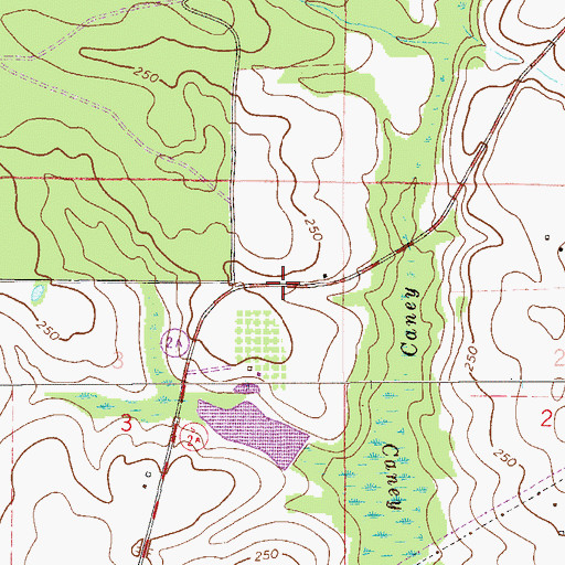 Topographic Map of Paxton-Darlington Division, FL