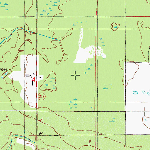 Topographic Map of Penney Farms Division, FL