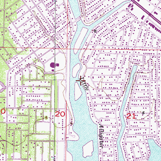 Topographic Map of Port Charlotte Division, FL