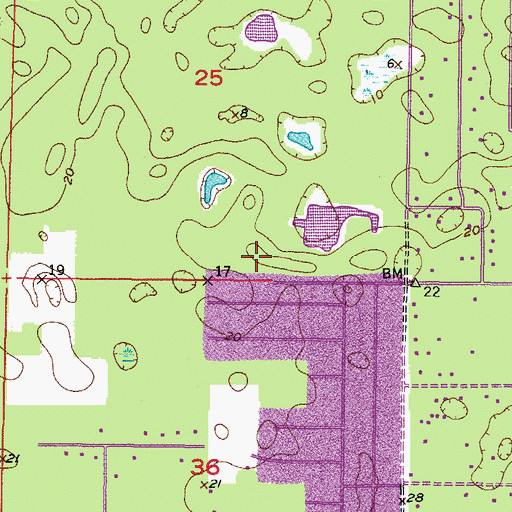Topographic Map of Port Richey Division, FL