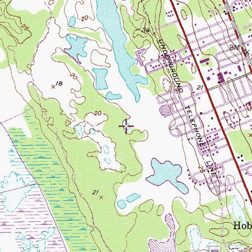 Topographic Map of Port Salerno-Hobe Sound Division, FL