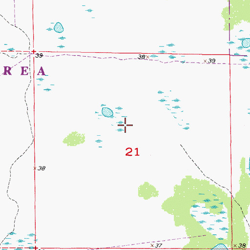 Topographic Map of Punta Gorda Division, FL