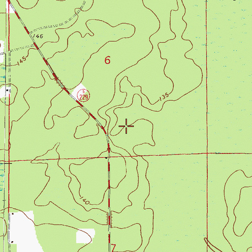 Topographic Map of Raiford Division, FL