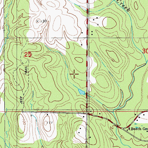 Topographic Map of Redbay Division, FL