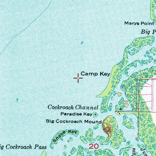 Topographic Map of Ruskin Division, FL
